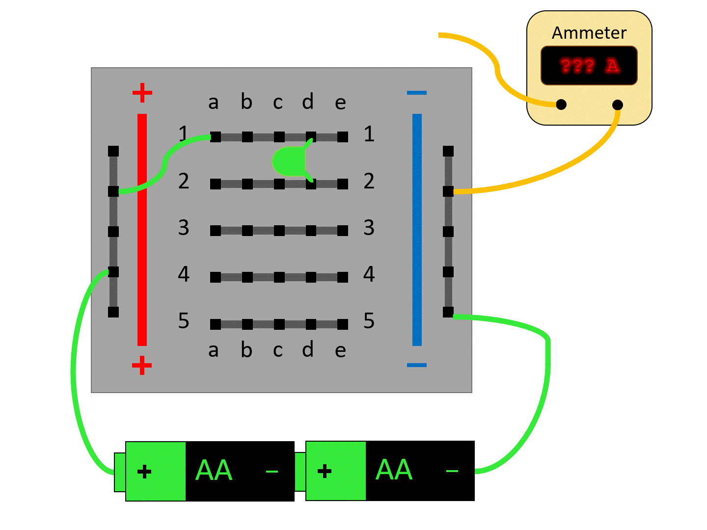 Ammeters And Voltmeters - Breadboard Circuitry Unit - Positive Physics