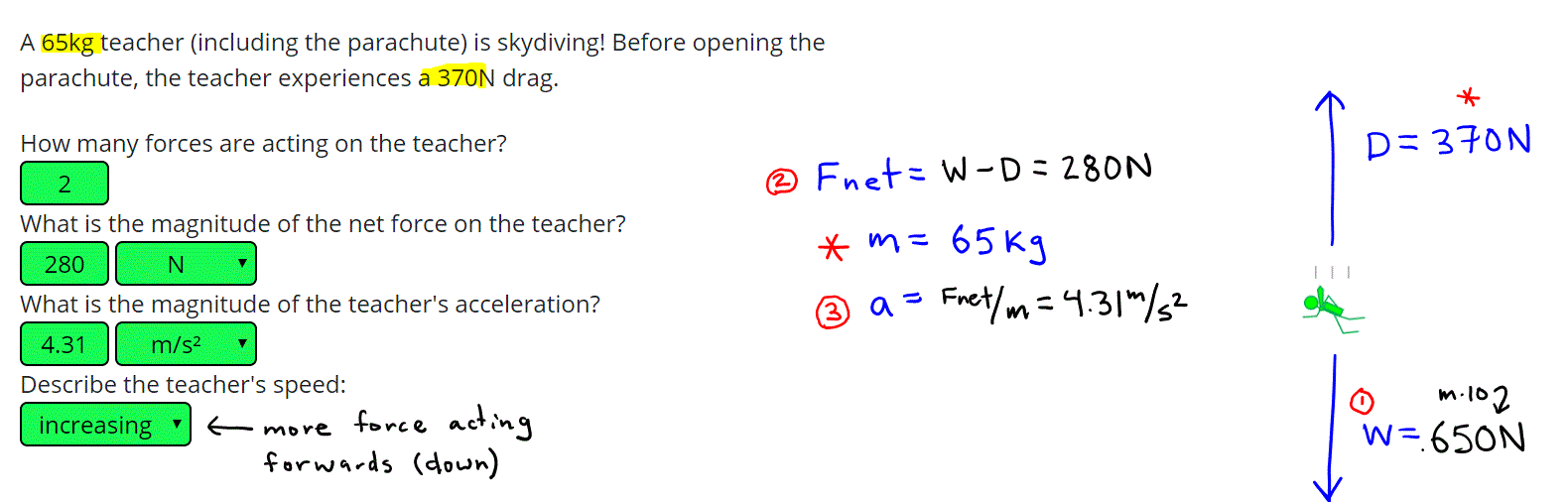 Complete Problems 1 - Introduction To Forces Unit - Positive Physics